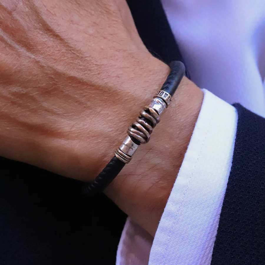 PULSERA HOMBRE GUSTAF DE CUERO - Imagen 2