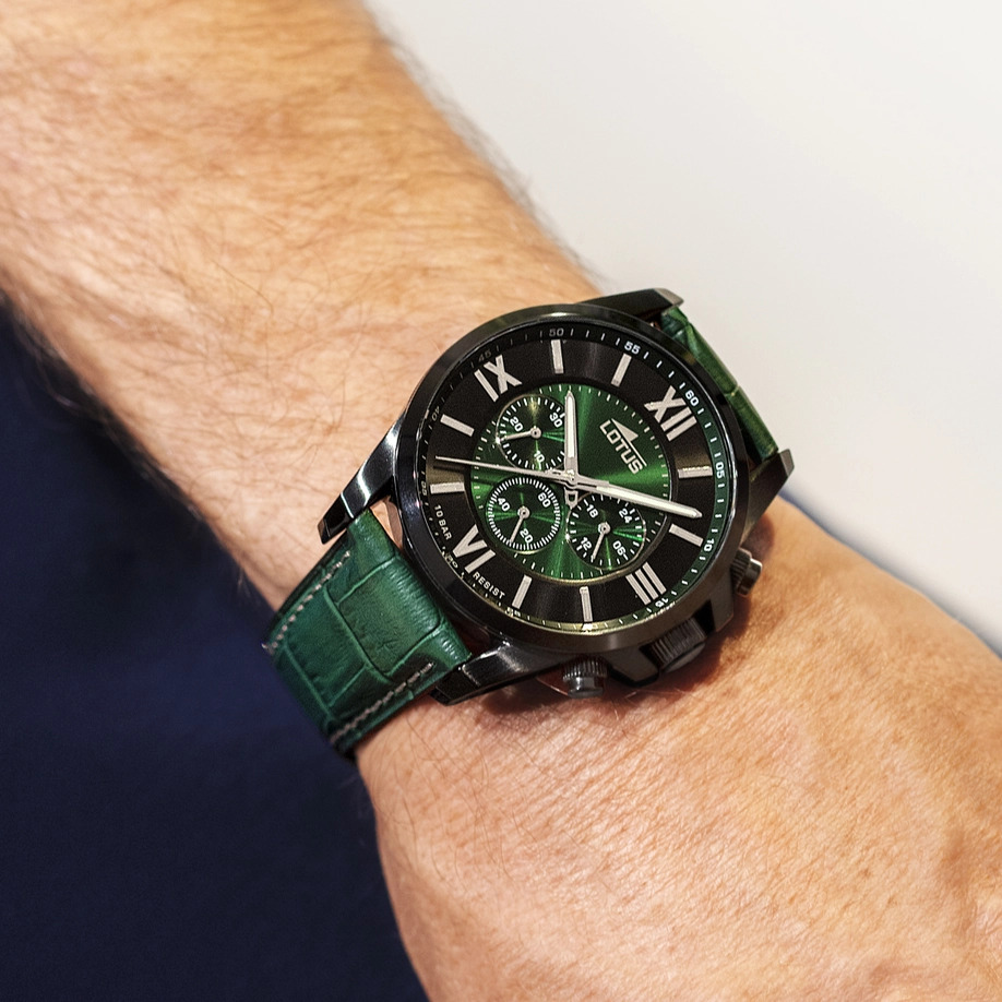 LOTUS 18881/1 VERDE CUERO, HOMBRE - Imagen 2