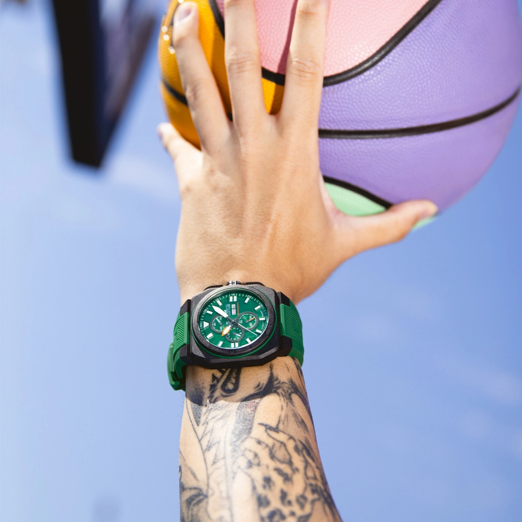 RELOJ LOTUS CHRONO 18976/2 VERDE CORREA DE CAUCHO, HOMBRE - Imagen 2